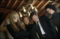 Daryl Hannah, Vivica A. Fox, Michael Madsen & Lucy Liu (L to R) in Quentin Tarantino's KILL BILL - Vol. 1.  Photo Credits: Andrew Cooper 